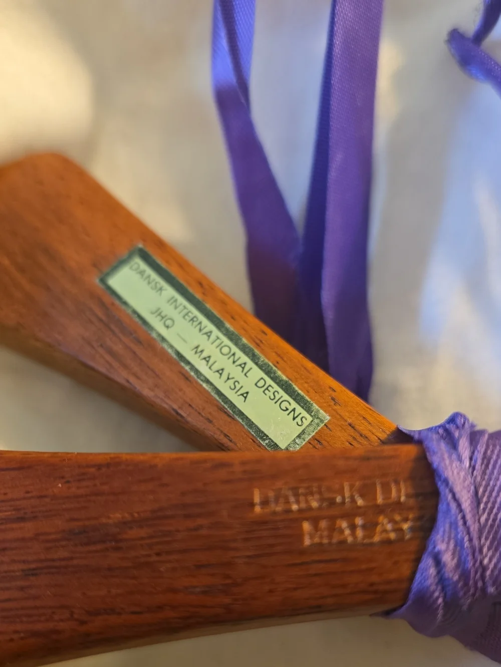 Rare MCM Design Vintage Jens Quistgaard Dansk Wooden Salad Server Tongs Teak 13